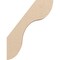 Ekena Millwork 3-inch W x 14-inch D x 18-inch H Carmel Rough Cedar Woodgrain TimberThane Knee Brace, Primed BRCUR03X14X18CARRCPR - alternate 2